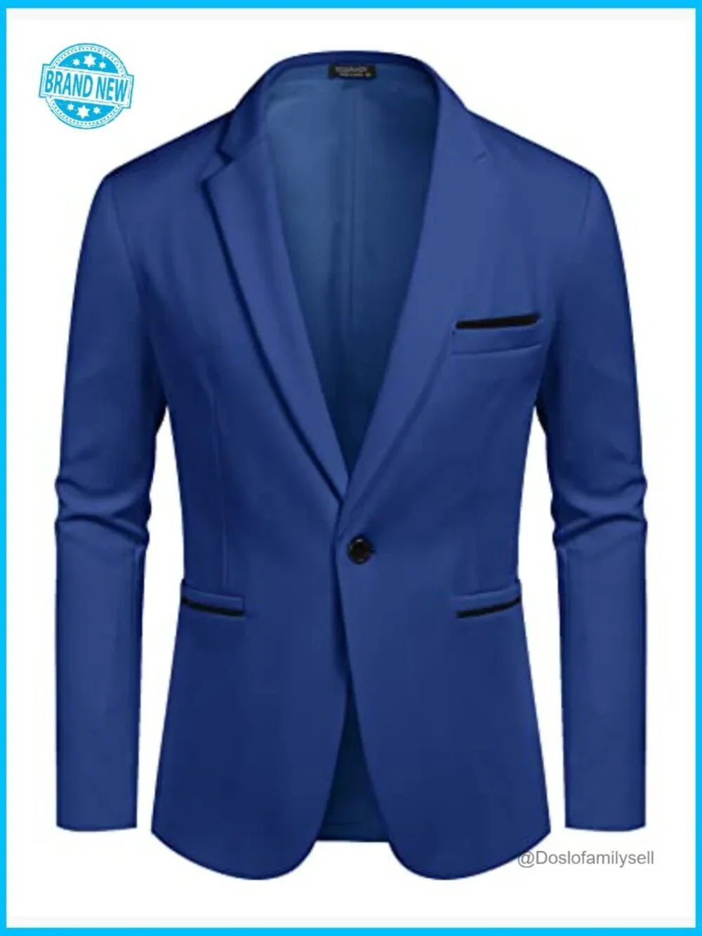 Slim Fit Sport Coat Blazer Classic Modern Casual Business Formal Wear